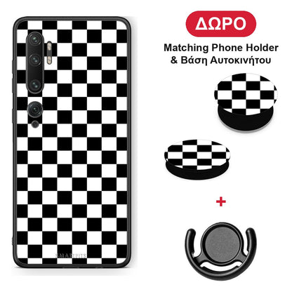 Geometric Squares - Xiaomi Mi Note 10 / 10 Pro θήκη + Δώρο Phone Holder & Βάση Αυτοκινήτου
