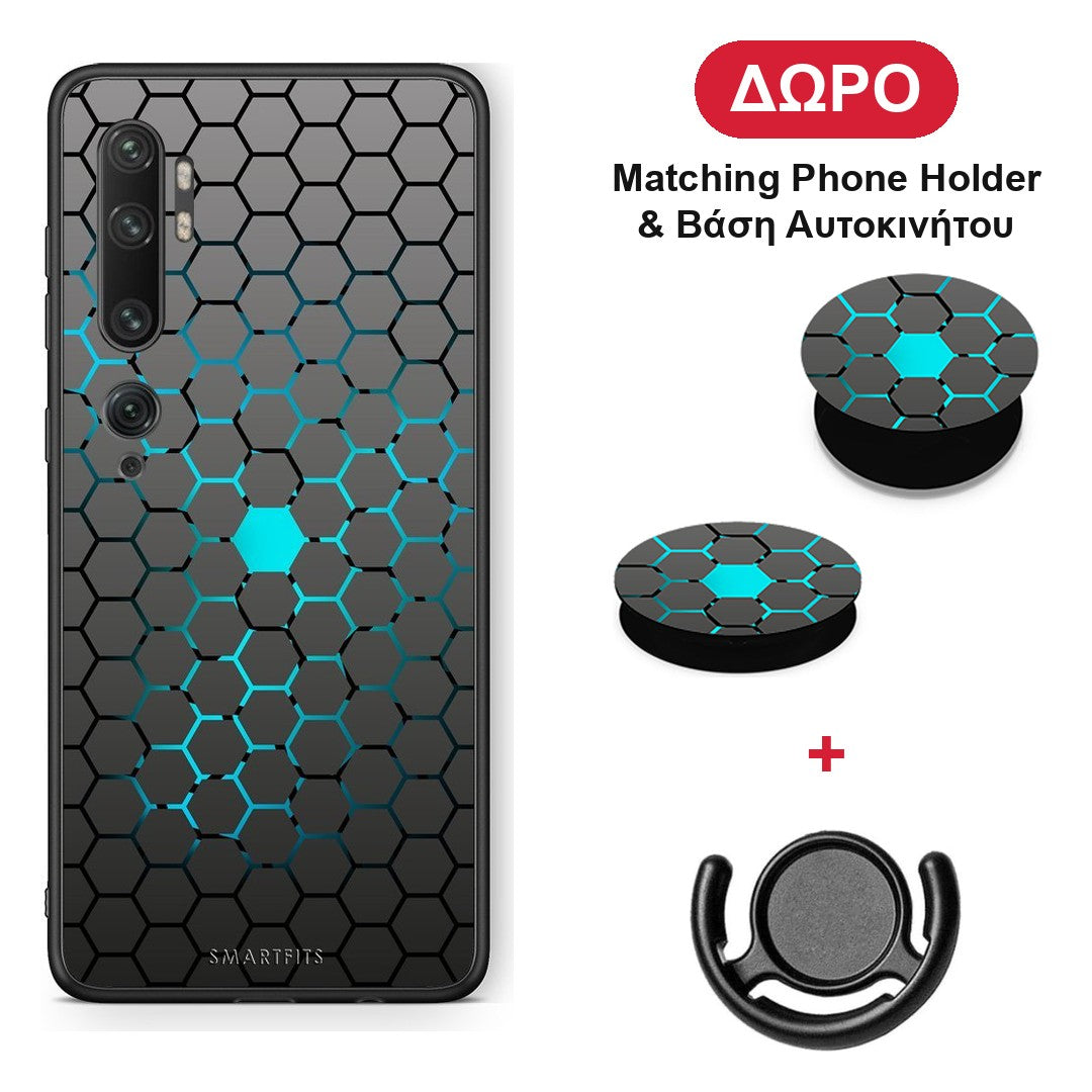 Geometric Hexagonal - Xiaomi Mi Note 10 / 10 Pro θήκη + Δώρο Phone Holder & Βάση Αυτοκινήτου