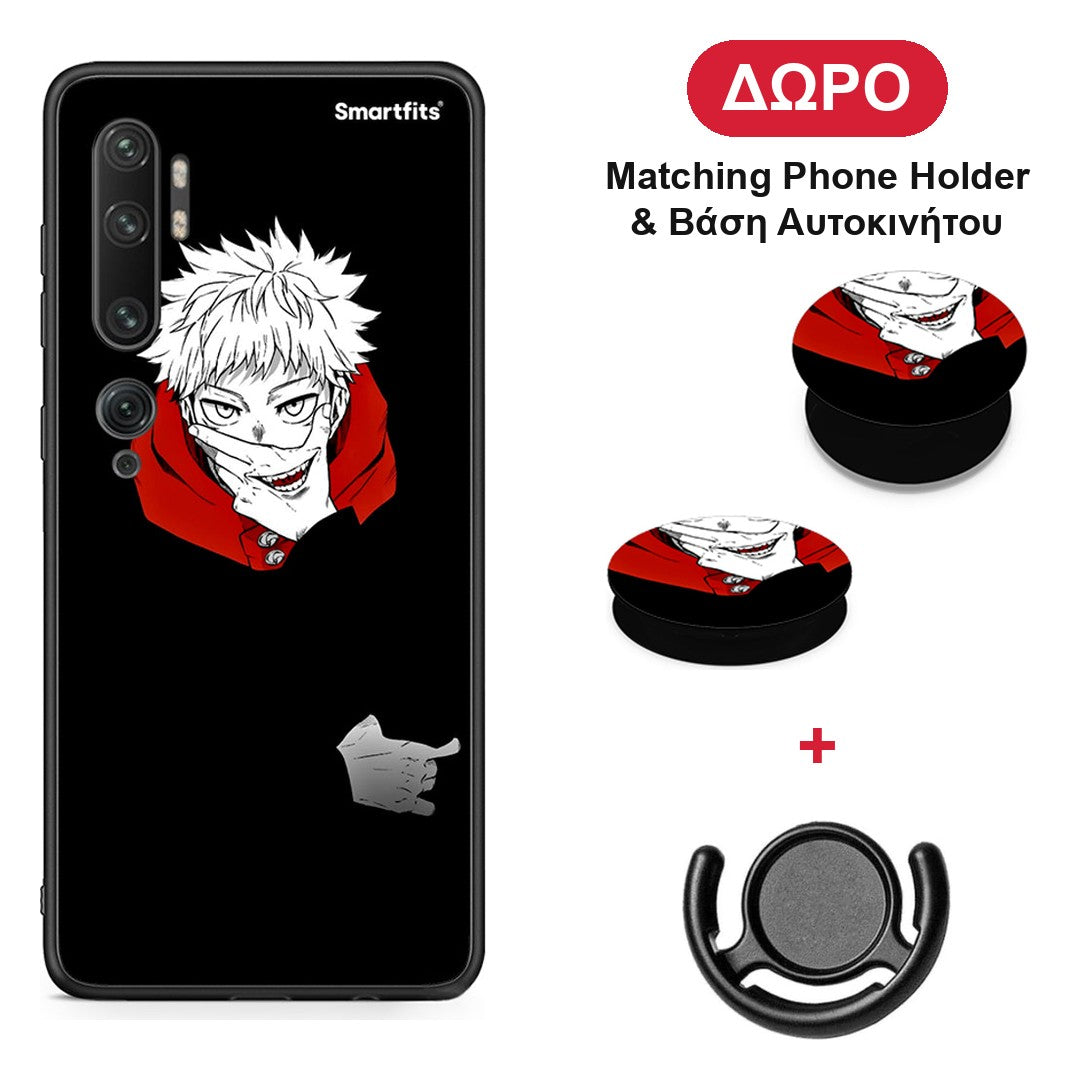 Itadori Anime - Xiaomi Mi Note 10 / 10 Pro θήκη + Δώρο Phone Holder & Βάση Αυτοκινήτου
