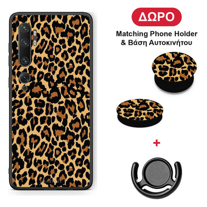 Animal Leopard - Xiaomi Mi Note 10 / 10 Pro θήκη + Δώρο Phone Holder & Βάση Αυτοκινήτου