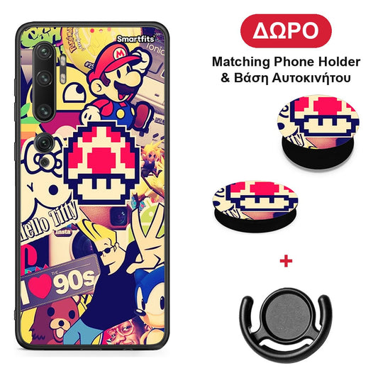 Love The 90s - Xiaomi Mi Note 10 / 10 Pro θήκη + Δώρο Phone Holder & Βάση Αυτοκινήτου