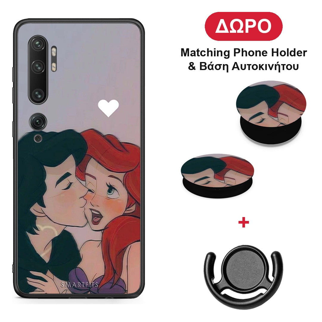 Mermaid Couple - Xiaomi Mi Note 10 / 10 Pro θήκη + Δώρο Phone Holder & Βάση Αυτοκινήτου