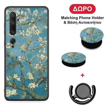White Blossoms - Xiaomi Mi Note 10 / 10 Pro θήκη + Δώρο Phone Holder & Βάση Αυτοκινήτου