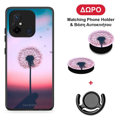 Boho Wish - Xiaomi Poco C55 θήκη + Δώρο Phone Holder & Βάση Αυτοκινήτου