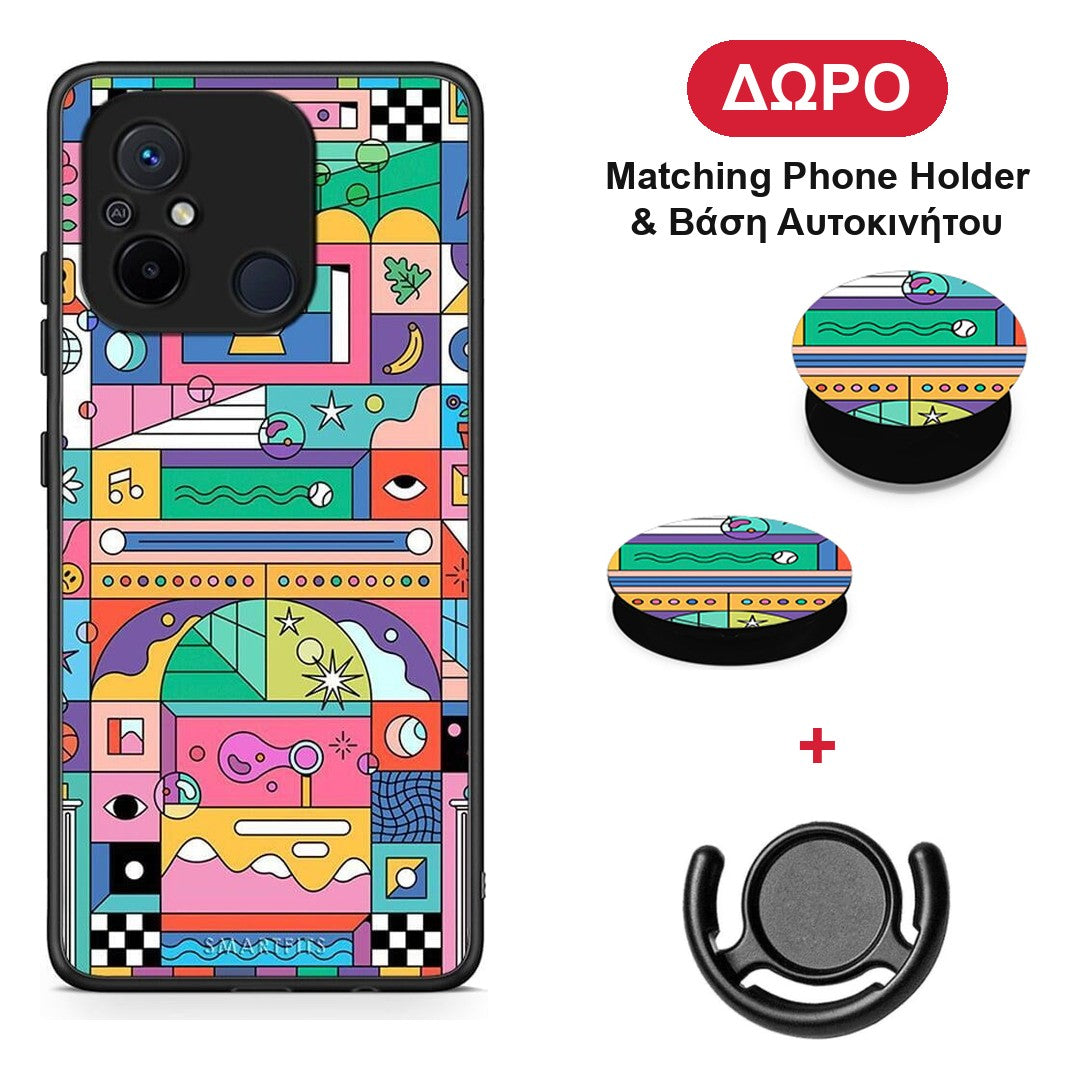Bubbles Soap - Xiaomi Poco C55 θήκη + Δώρο Phone Holder & Βάση Αυτοκινήτου