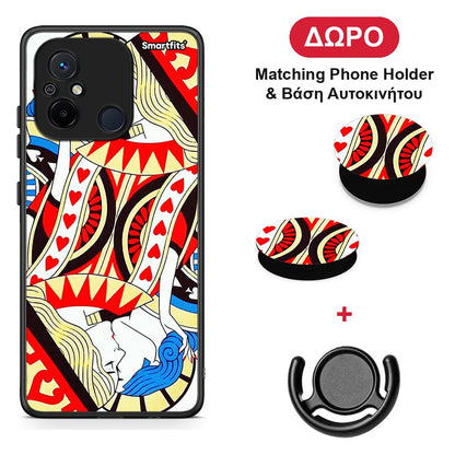 Card Love - Xiaomi Poco C55 θήκη + Δώρο Phone Holder & Βάση Αυτοκινήτου