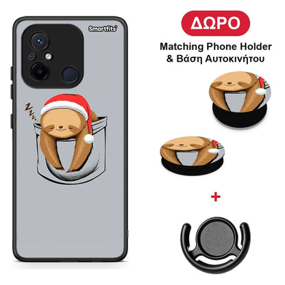 Xmas Zzzz - Xiaomi Poco C55 θήκη + Δώρο Phone Holder & Βάση Αυτοκινήτου