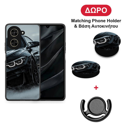 Black BMW - Xiaomi Poco C71 θήκη + Δώρο Phone Holder & Βάση Αυτοκινήτου
