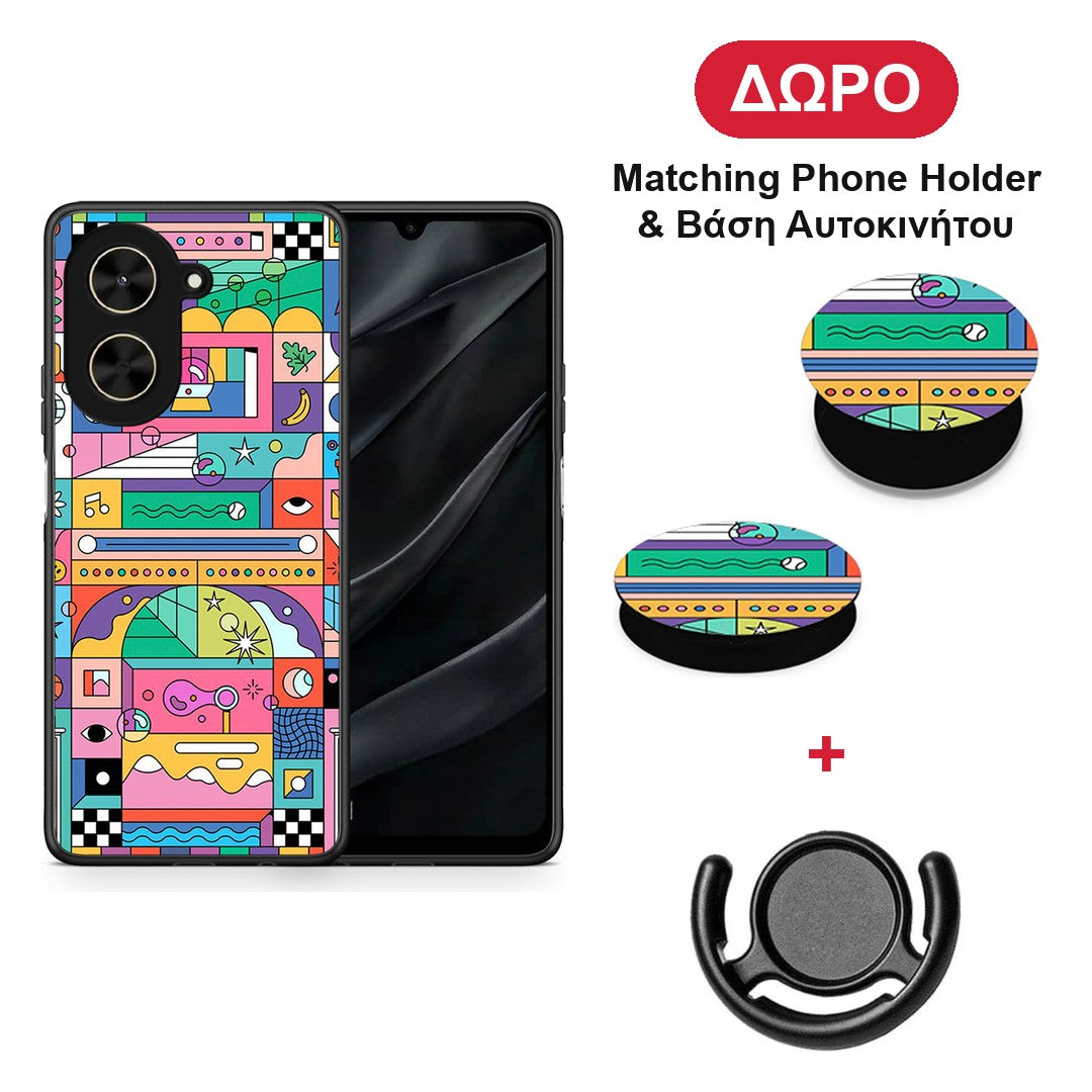 Bubbles Soap - Xiaomi Poco C71 θήκη + Δώρο Phone Holder & Βάση Αυτοκινήτου