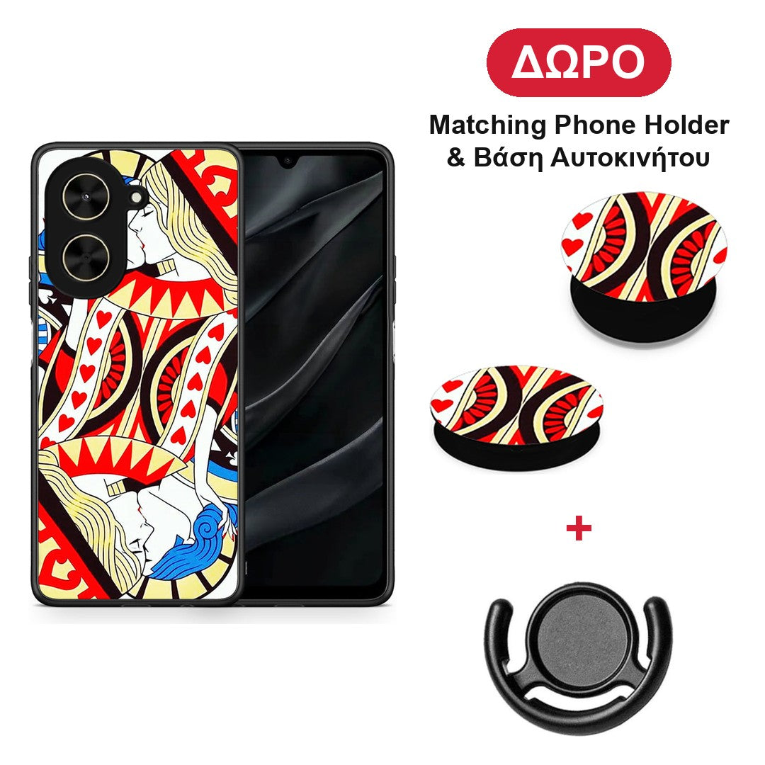 Card Love - Xiaomi Poco C71 θήκη + Δώρο Phone Holder & Βάση Αυτοκινήτου