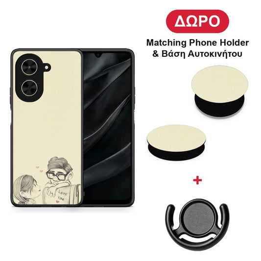 Carl And Ellie - Xiaomi Poco C71 θήκη + Δώρο Phone Holder & Βάση Αυτοκινήτου