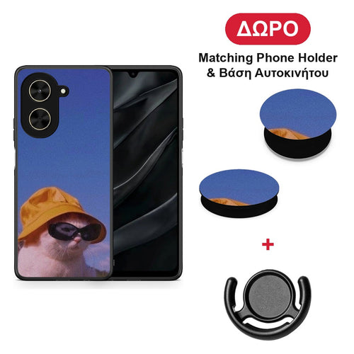 Cat Diva - Xiaomi Poco C71 θήκη + Δώρο Phone Holder & Βάση Αυτοκινήτου
