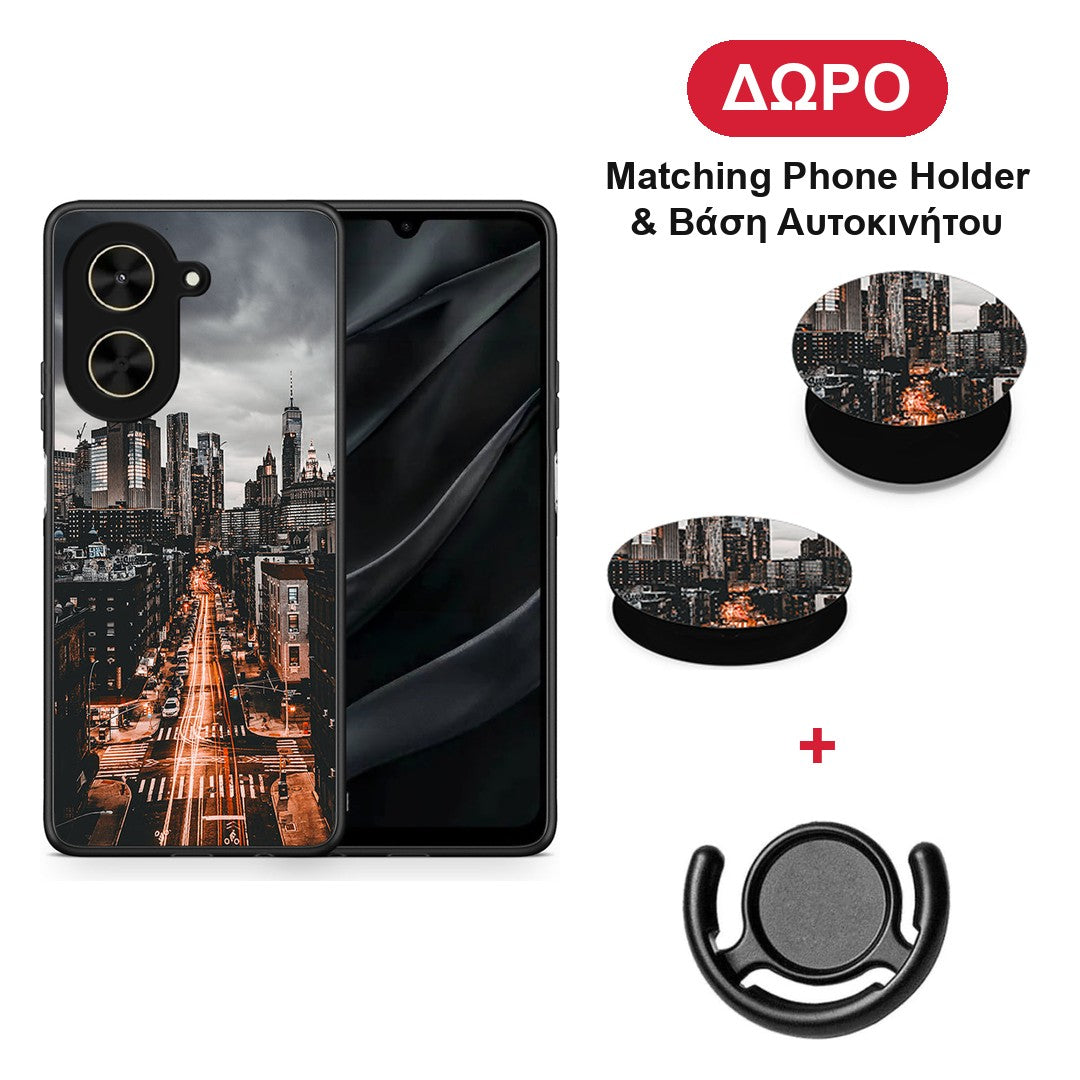 City Lights - Xiaomi Poco C71 θήκη + Δώρο Phone Holder & Βάση Αυτοκινήτου