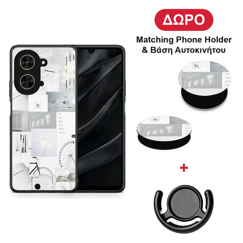 Collage Make Me Wonder - Xiaomi Poco C71 θήκη + Δώρο Phone Holder & Βάση Αυτοκινήτου
