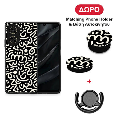 Doodle Art - Xiaomi Poco C71 θήκη + Δώρο Phone Holder & Βάση Αυτοκινήτου