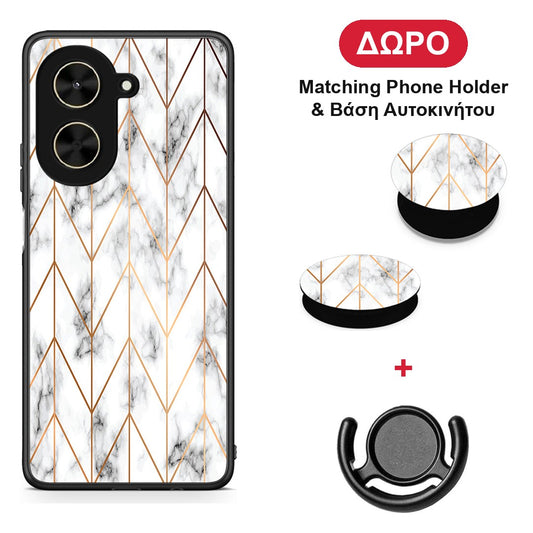 xiaomi-poco-c71-gold-geometric-marble-case ΔΩΡΟ