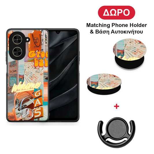 Groovy Babe - Xiaomi Poco C71 θήκη + Δώρο Phone Holder & Βάση Αυτοκινήτου