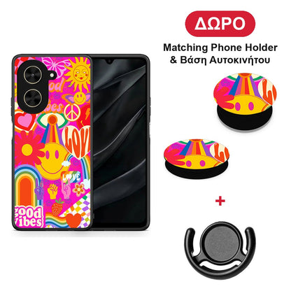 Hippie Love - Xiaomi Poco C71 θήκη + Δώρο Phone Holder & Βάση Αυτοκινήτου
