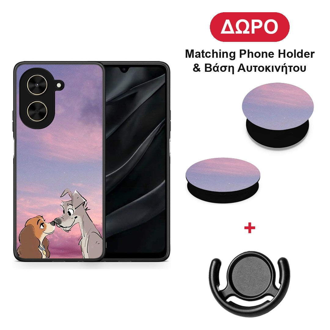Lady And Tramp - Xiaomi Poco C71 θήκη + Δώρο Phone Holder & Βάση Αυτοκινήτου