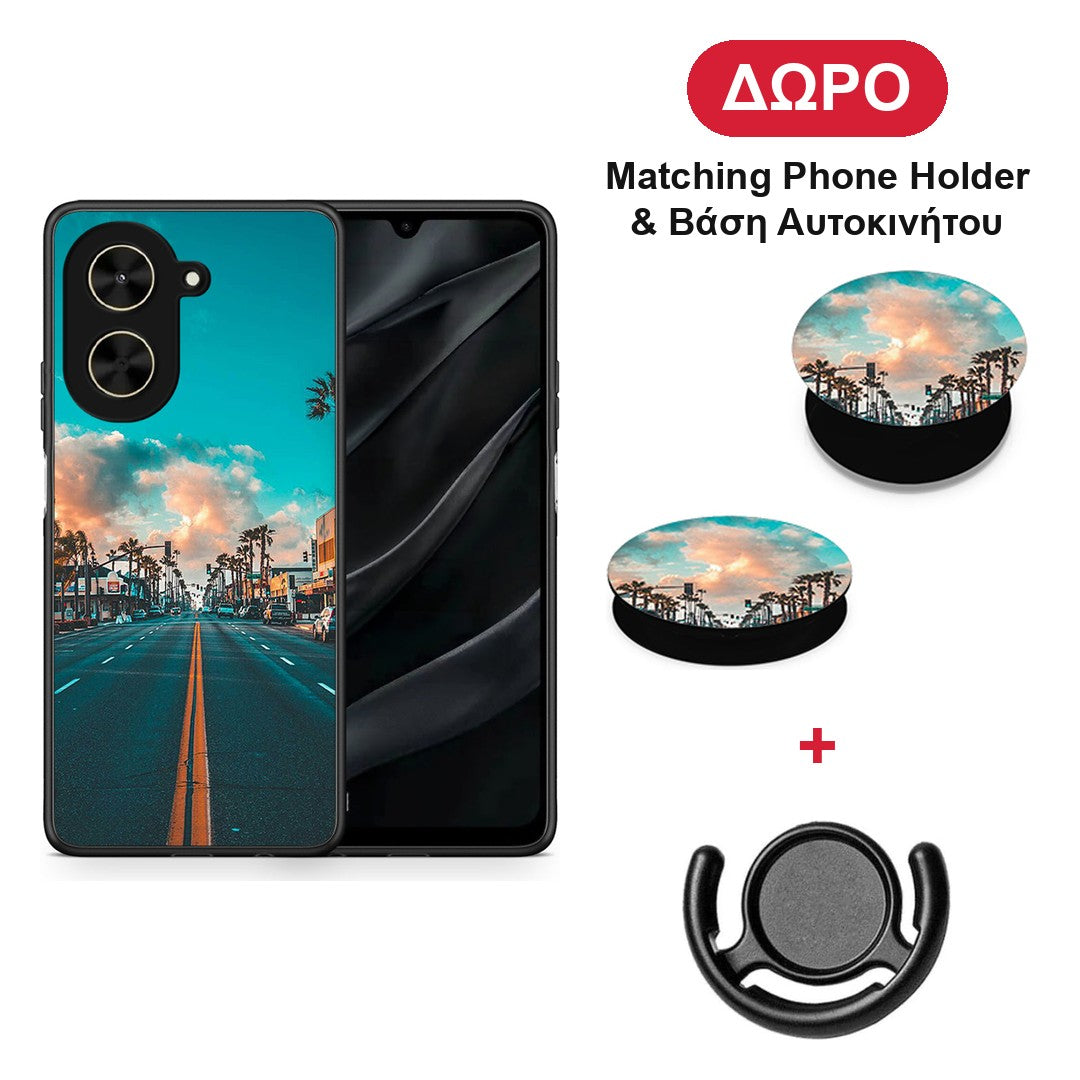 Landscape City - Xiaomi Poco C71 θήκη + Δώρο Phone Holder & Βάση Αυτοκινήτου