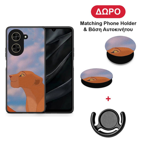 Lion Love 2 - Xiaomi Poco C71 θήκη + Δώρο Phone Holder & Βάση Αυτοκινήτου