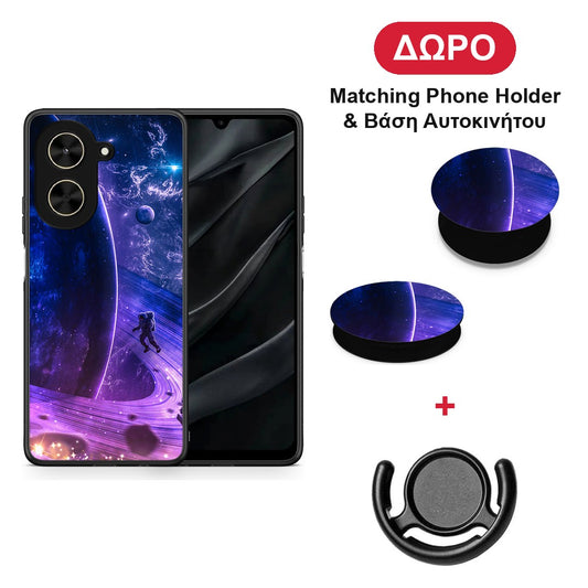 Lost Astronaut - Xiaomi Poco C71 θήκη + Δώρο Phone Holder & Βάση Αυτοκινήτου