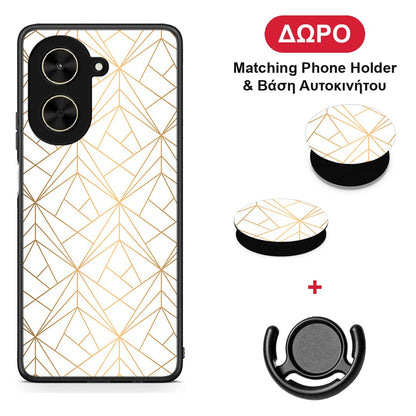 xiaomi-poco-c71-luxury-white-geometric-case ΔΩΡΟ