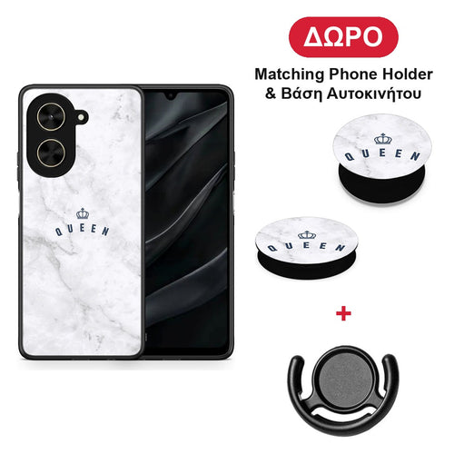 Marble Queen - Xiaomi Poco C71 θήκη + Δώρο Phone Holder & Βάση Αυτοκινήτου