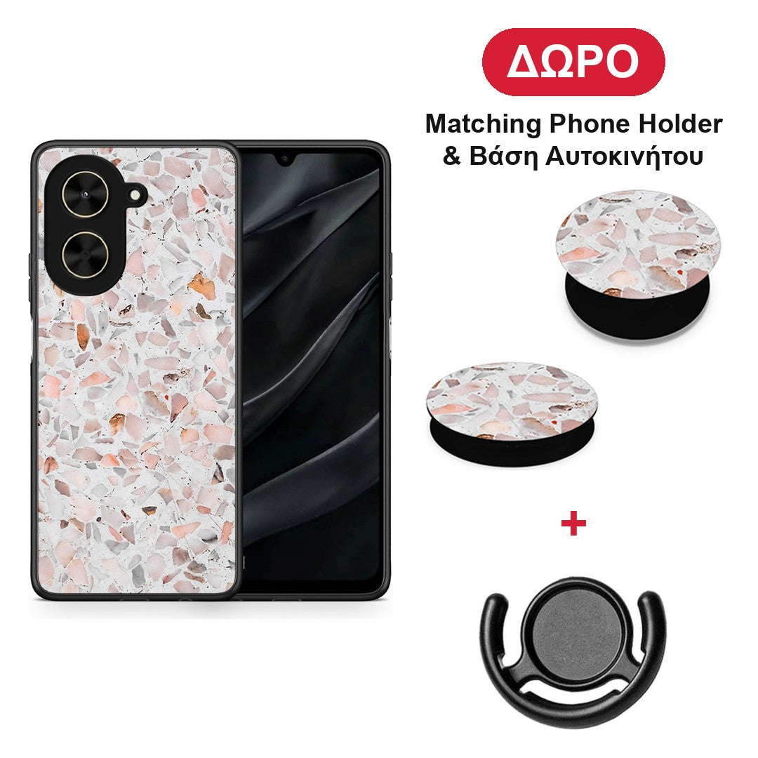 Marble Terrazzo - Xiaomi Poco C71 θήκη + Δώρο Phone Holder & Βάση Αυτοκινήτου