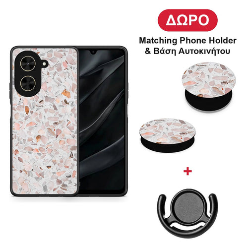 Marble Terrazzo - Xiaomi Poco C71 θήκη + Δώρο Phone Holder & Βάση Αυτοκινήτου