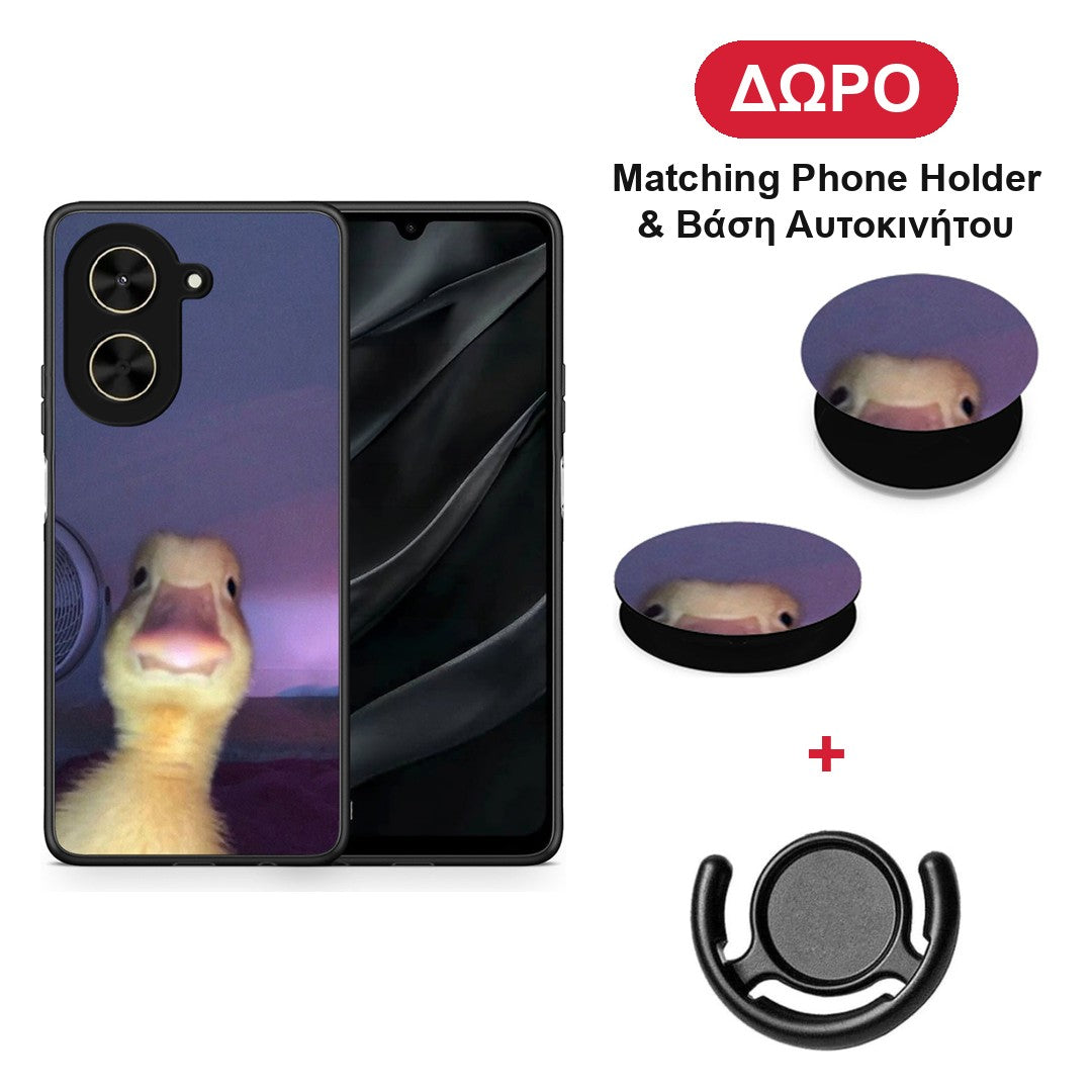 Meme Duck - Xiaomi Poco C71 θήκη + Δώρο Phone Holder & Βάση Αυτοκινήτου
