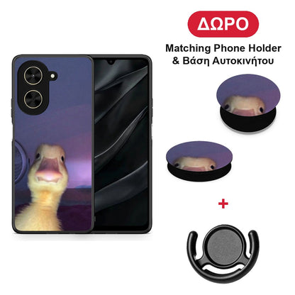 Meme Duck - Xiaomi Poco C71 θήκη + Δώρο Phone Holder & Βάση Αυτοκινήτου