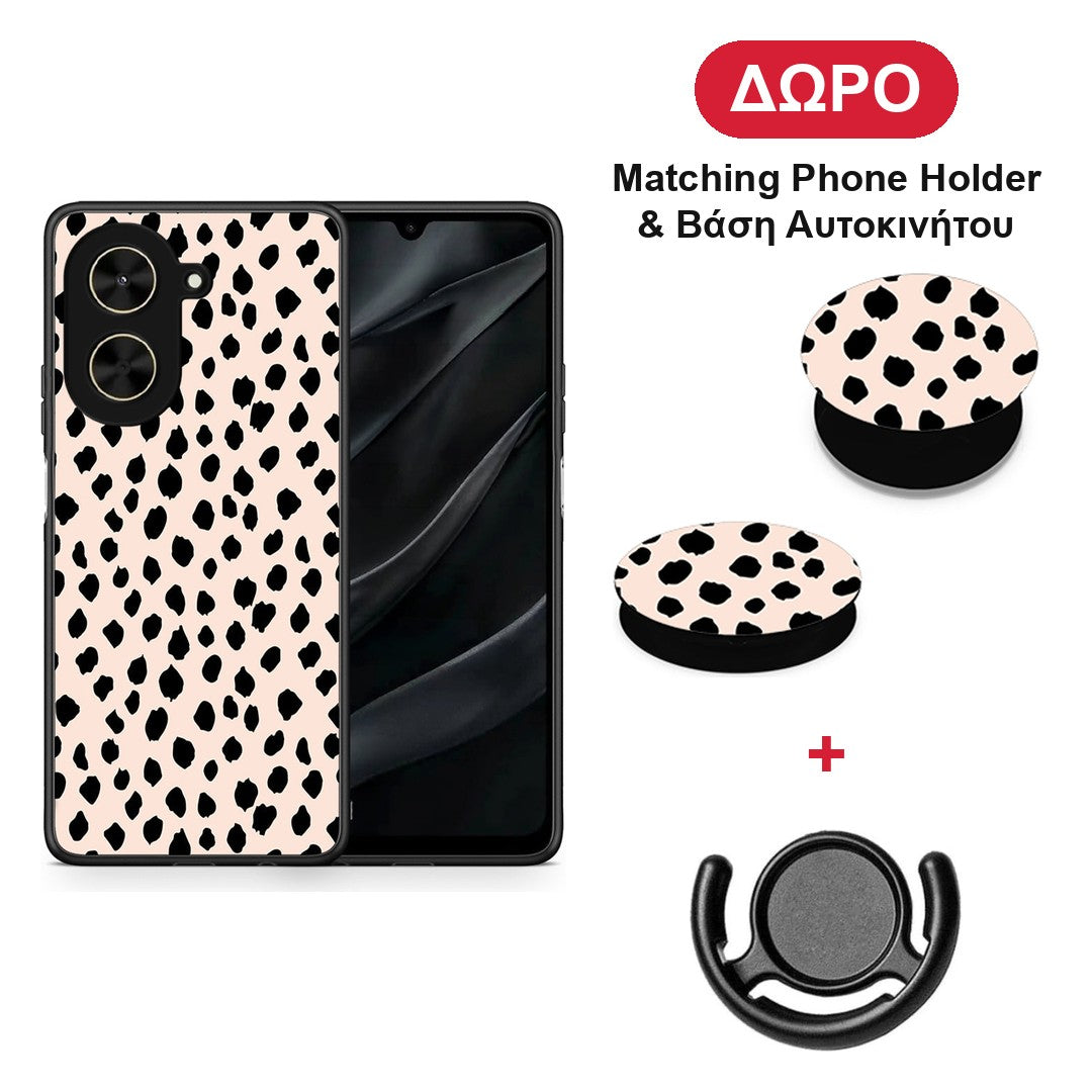 New Polka Dots - Xiaomi Poco C71 θήκη + Δώρο Phone Holder & Βάση Αυτοκινήτου