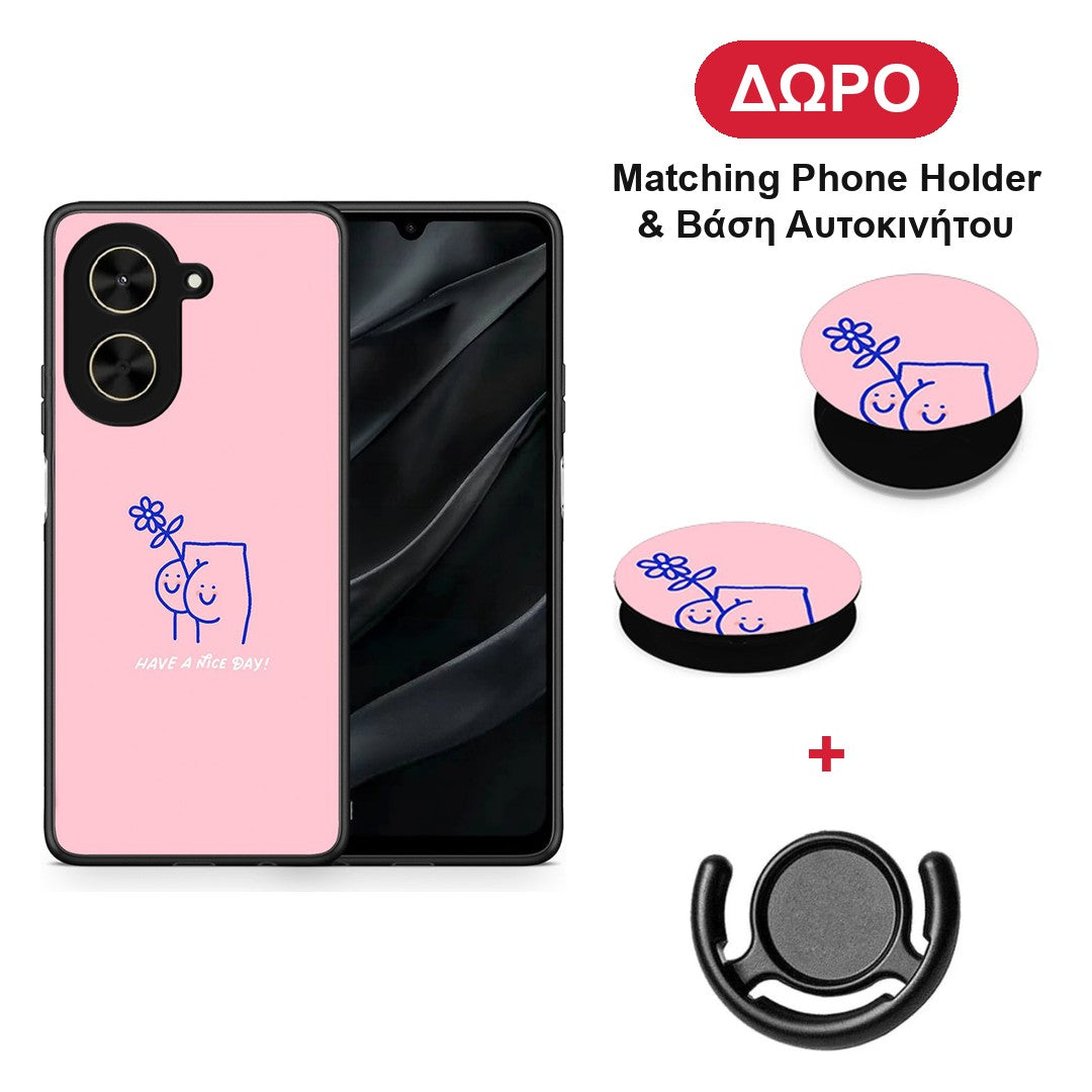 Nice Day - Xiaomi Poco C71 θήκη + Δώρο Phone Holder & Βάση Αυτοκινήτου