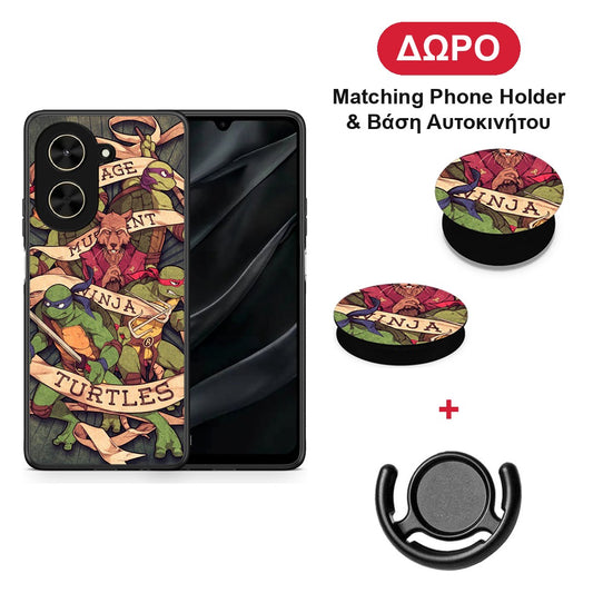 Ninja Turtles - Xiaomi Poco C71 θήκη + Δώρο Phone Holder & Βάση Αυτοκινήτου