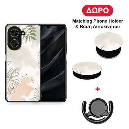 Nude Plants - Xiaomi Poco C71 θήκη + Δώρο Phone Holder & Βάση Αυτοκινήτου