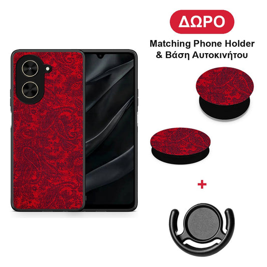 Paisley Cashmere - Xiaomi Poco C71 θήκη + Δώρο Phone Holder & Βάση Αυτοκινήτου