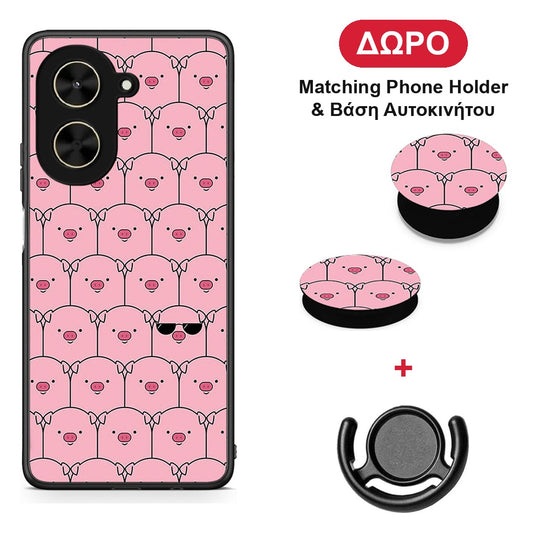 xiaomi-poco-c71-pig-glasses-case ΔΩΡΟ
