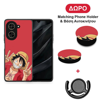 Pirate Luffy - Xiaomi Poco C71 θήκη + Δώρο Phone Holder & Βάση Αυτοκινήτου