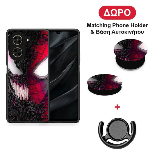 PopArt SpiderVenom - Xiaomi Poco C71 θήκη + Δώρο Phone Holder & Βάση Αυτοκινήτου