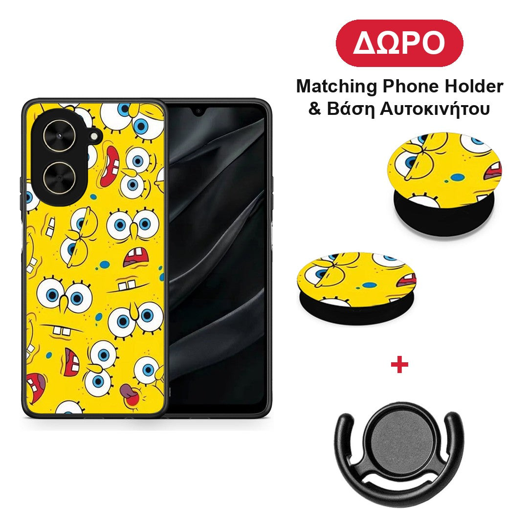 PopArt Sponge - Xiaomi Poco C71 θήκη + Δώρο Phone Holder & Βάση Αυτοκινήτου