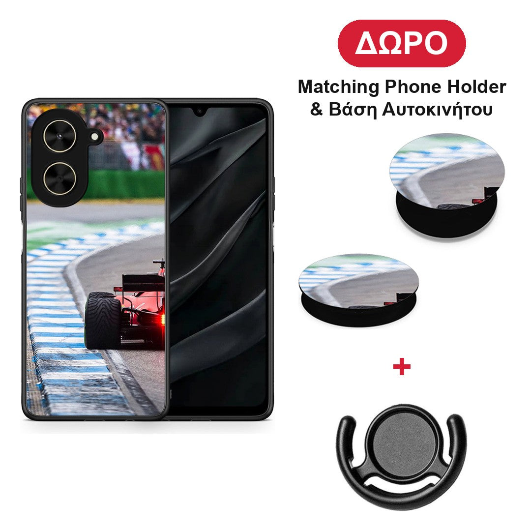 Racing Vibes - Xiaomi Poco C71 θήκη + Δώρο Phone Holder & Βάση Αυτοκινήτου