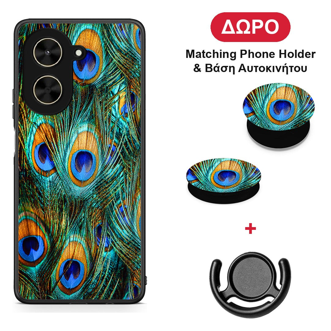 xiaomi-poco-c71-real-peacock-feathers-case ΔΩΡΟ