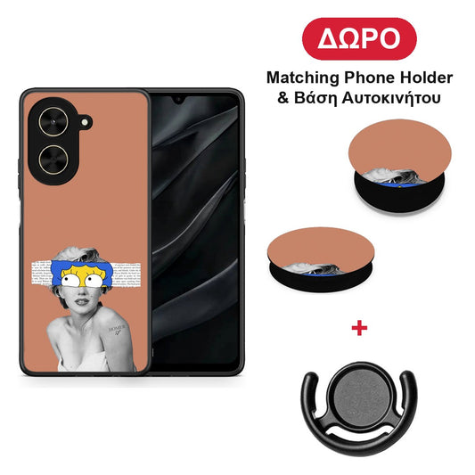 Sim Merilyn - Xiaomi Poco C71 θήκη + Δώρο Phone Holder & Βάση Αυτοκινήτου
