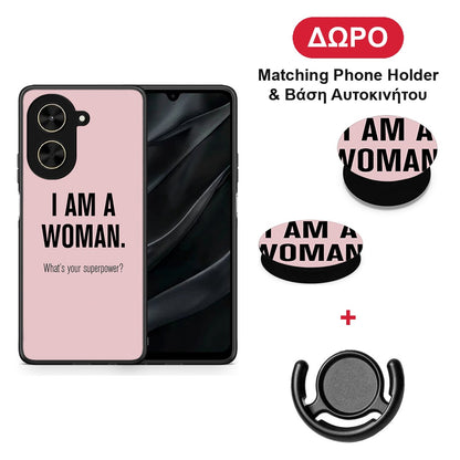 Superpower Woman - Xiaomi Poco C71 θήκη + Δώρο Phone Holder & Βάση Αυτοκινήτου