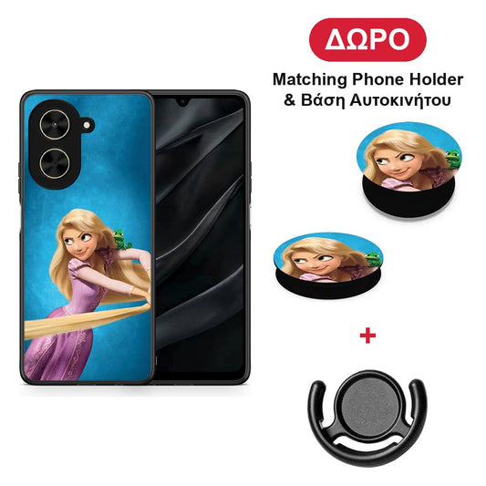 Tangled 2 - Xiaomi Poco C71 θήκη + Δώρο Phone Holder & Βάση Αυτοκινήτου