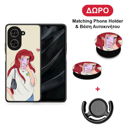 Walking Mermaid - Xiaomi Poco C71 θήκη + Δώρο Phone Holder & Βάση Αυτοκινήτου