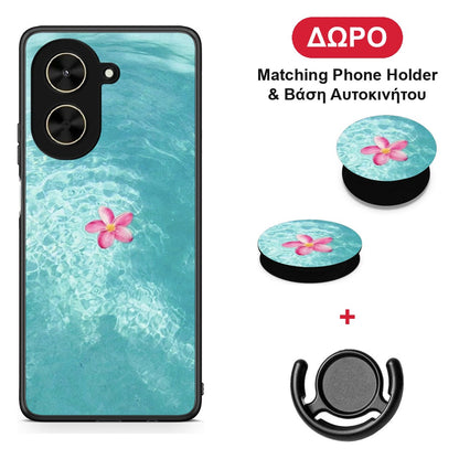Water Flower - Xiaomi Poco C71 θήκη + Δώρο Phone Holder & Βάση Αυτοκινήτου