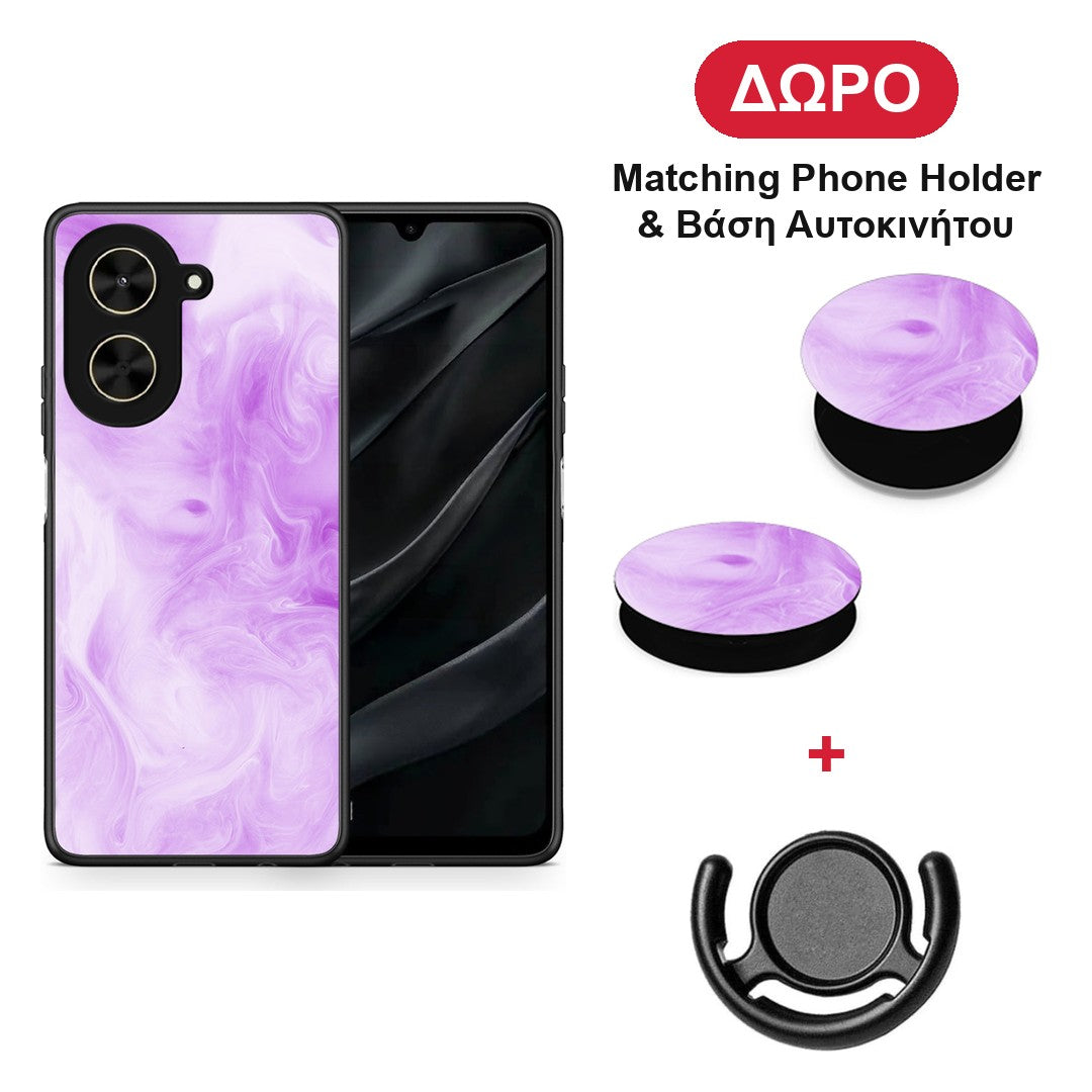 Watercolor Lavender - Xiaomi Poco C71 θήκη + Δώρο Phone Holder & Βάση Αυτοκινήτου