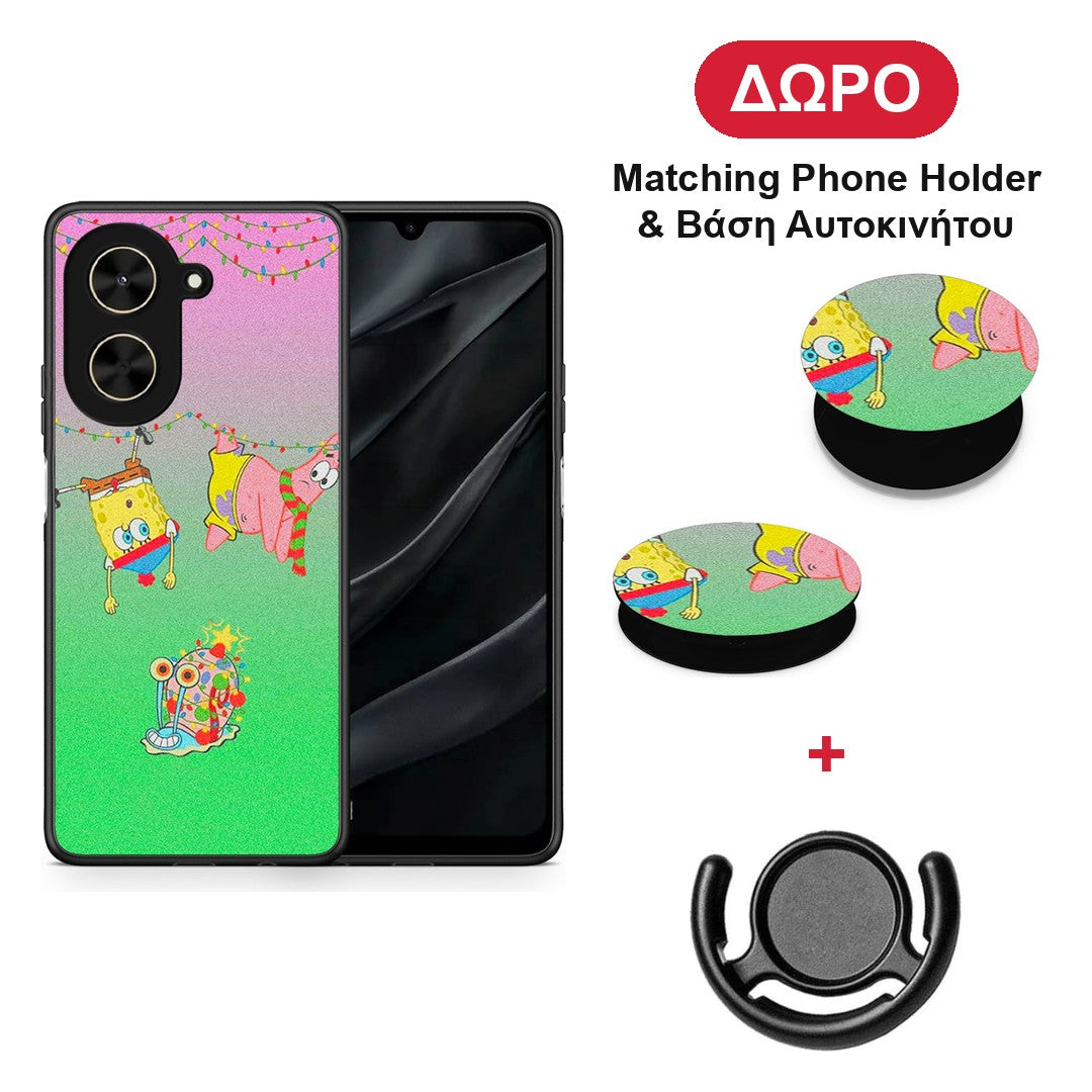 Xmas Lights - Xiaomi Poco C71 θήκη + Δώρο Phone Holder & Βάση Αυτοκινήτου